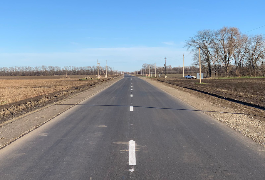 В Ставропольском крае благодаря нацпроекту отремонтировали почти 6 км подъездной дороги к селу Тищенскому